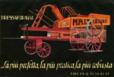 Farm Machinery. Suzzara, 1925 by Unknown